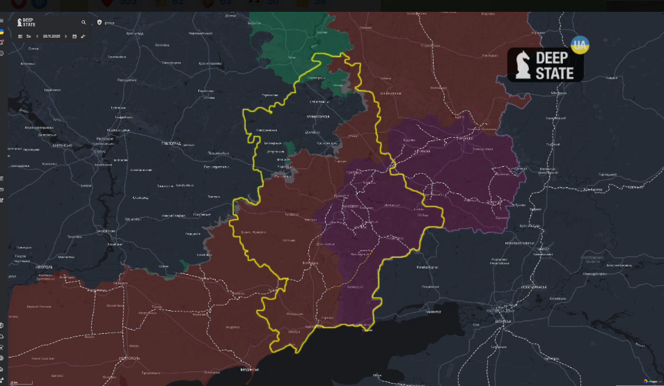 Окупація Донеччини: у DeepState розповіли, яку частку регіону захопив ворог за 1350 днів