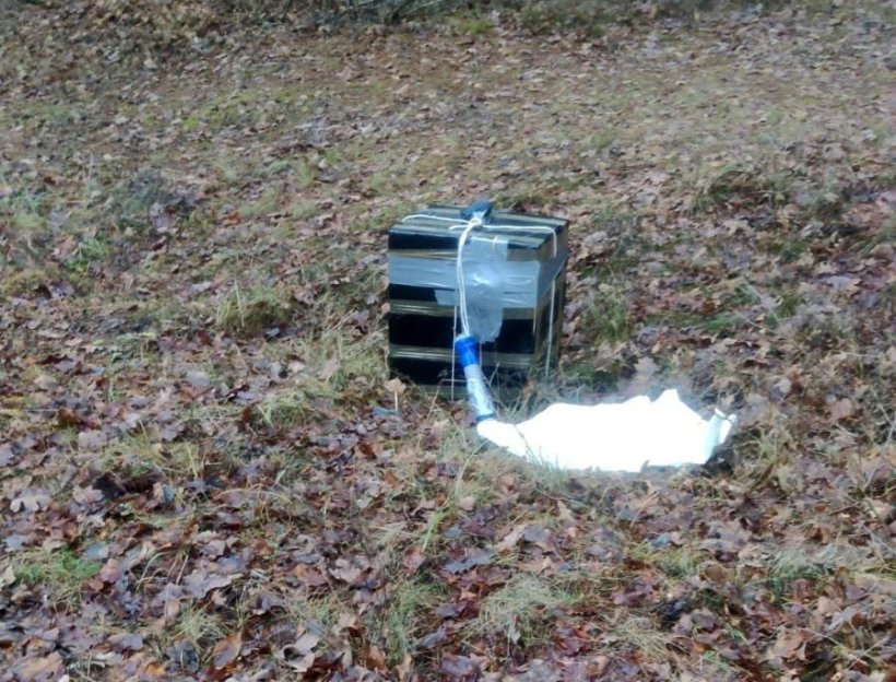Контрабандні цигарки з Білорусі на повітряній кулі занесло на територію України, - ДПСУ
