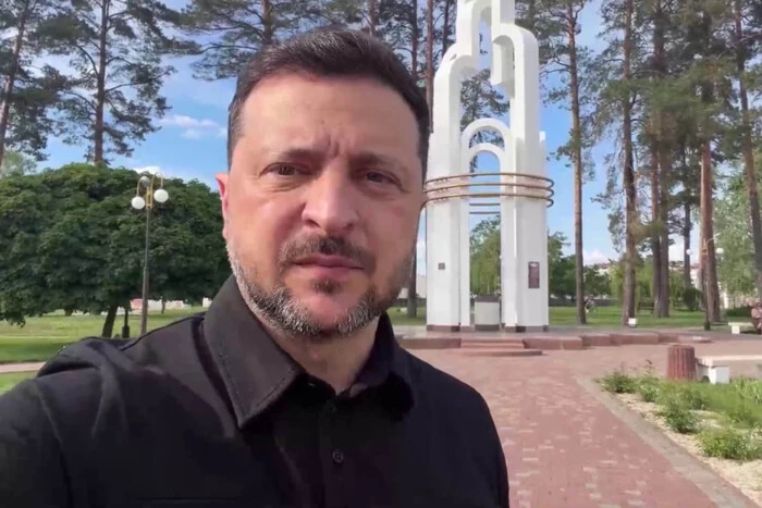 Зеленський записав звернення на кордоні з Білоруссю - Підозра